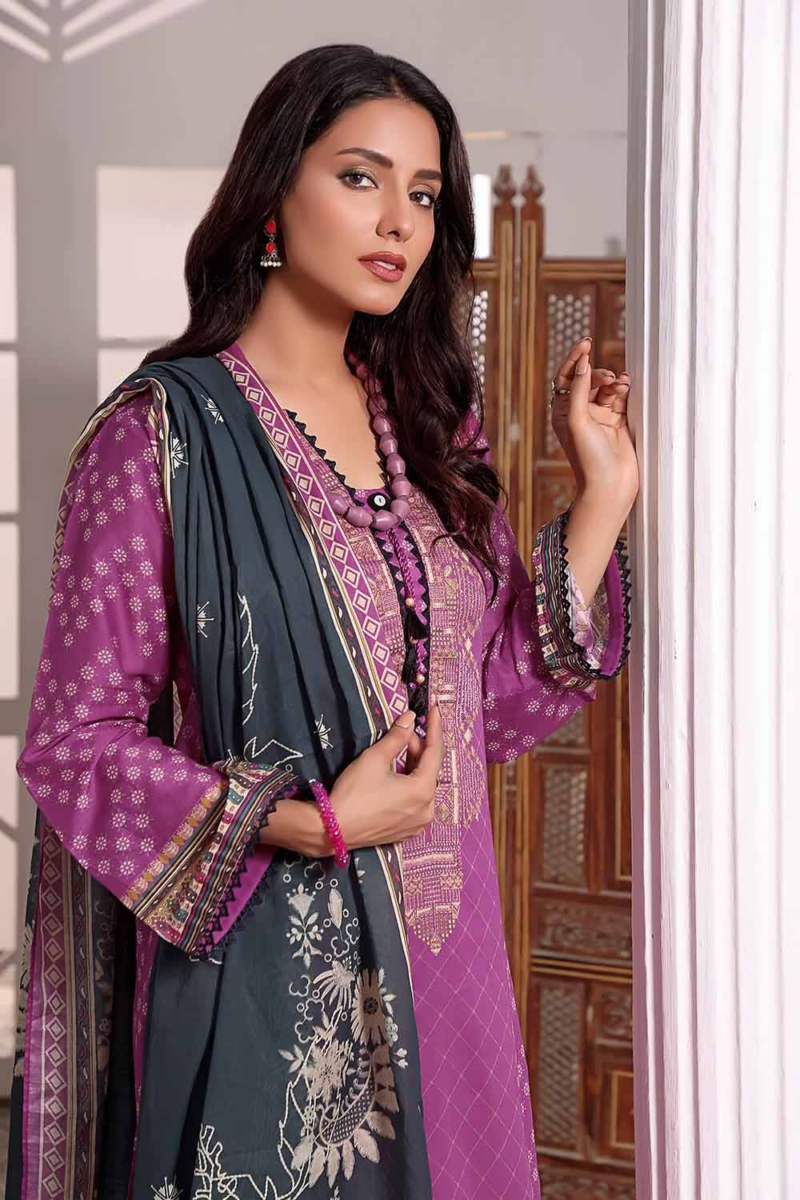 3PC Unstitched Lawn Digital Printed Suit CLP-22320