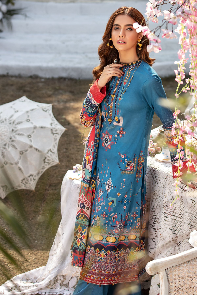 2818-TRIBAL-FANTASY DIGITAL PRINTED LAWN UNSTITCHED